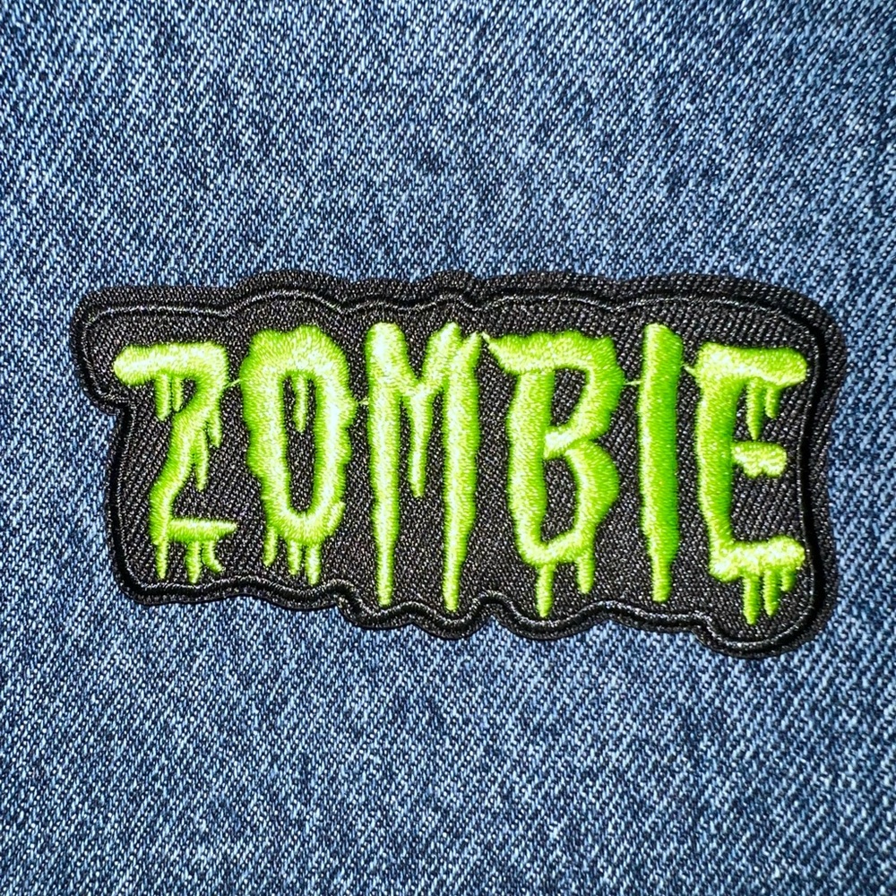 Zombie embroidered patch